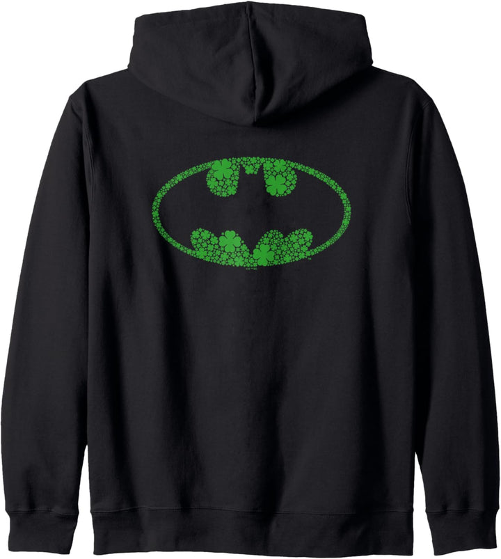 Batman St. Patrick's Day Shamrock Logo Kapuzenjacke