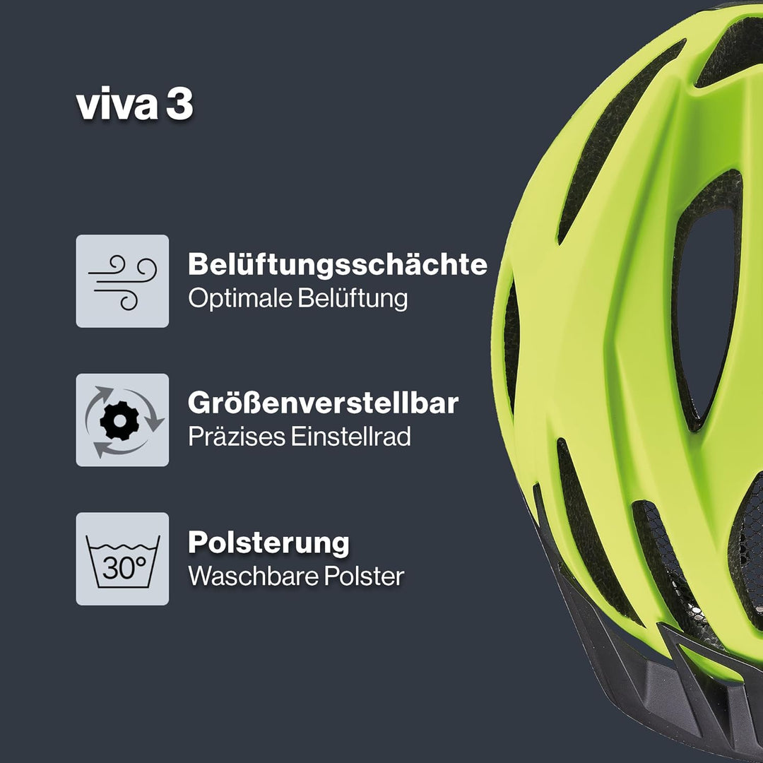 uvex viva 3 - leichter Allround-Helm für Damen und Herren - individuelle Grössenanpassung - waschbar