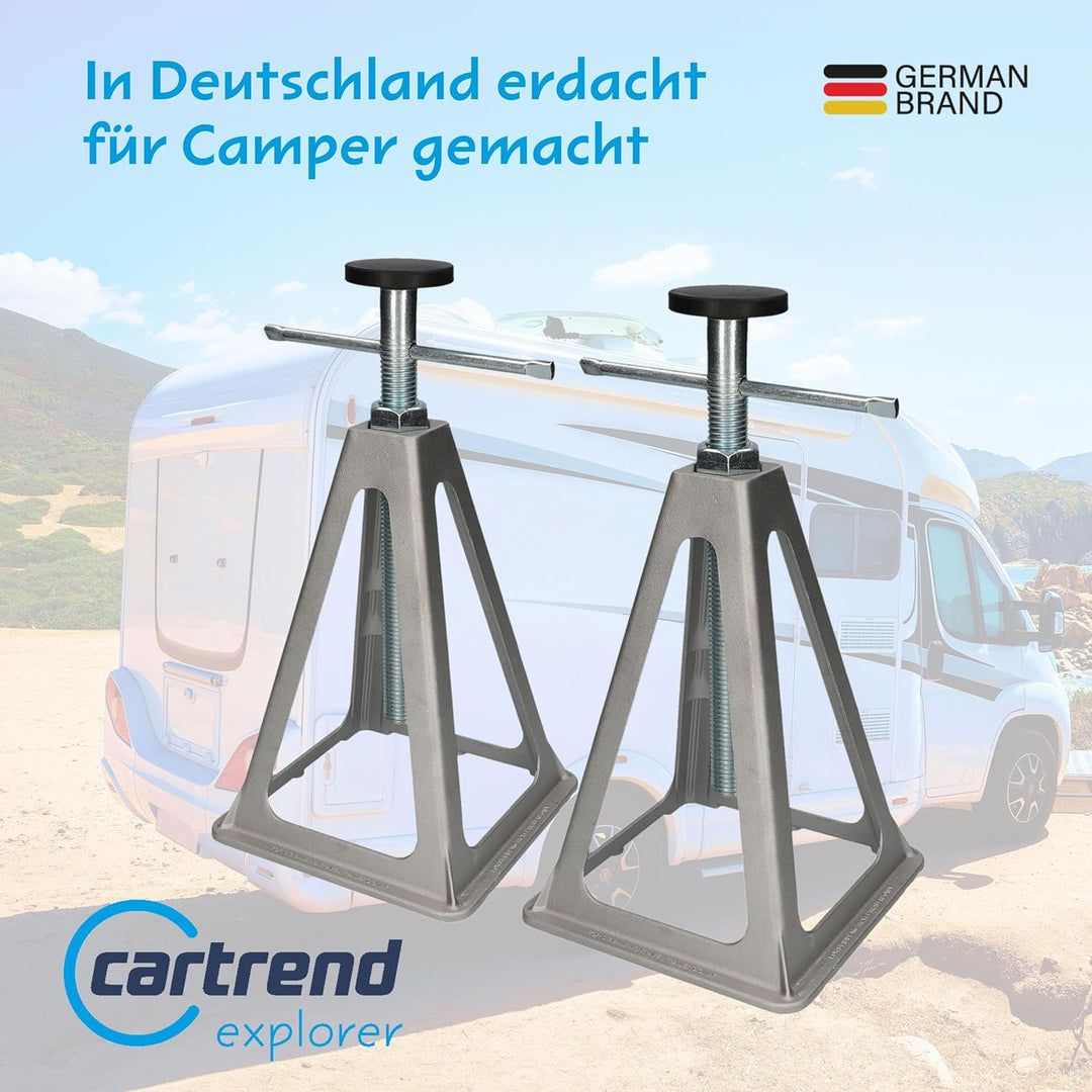 Cartrend Caravan Stützbock, Wohnwagen Stützbock Wohnmobil Stützbock, Wohnwagenzubehör Wohnmobilzubeh