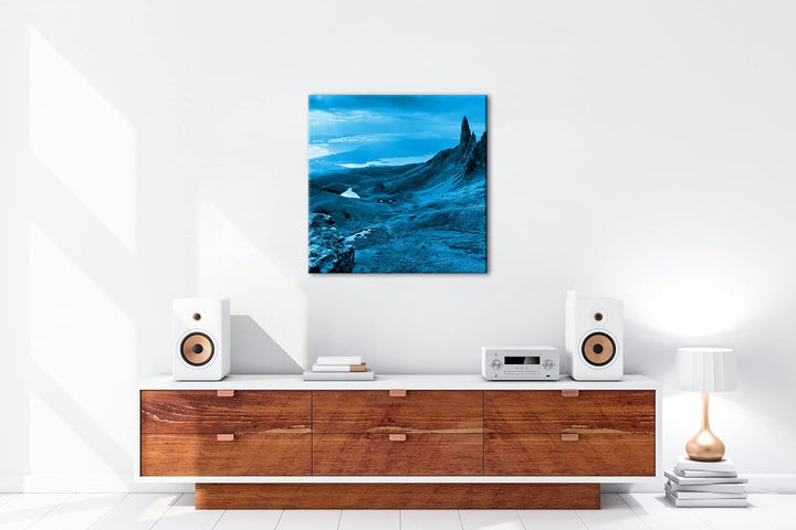 deyoli Landschaft in Schottland im Format: 70x70 Effekt: Zeichnung als Leinwandbild, Motiv auf Echth
