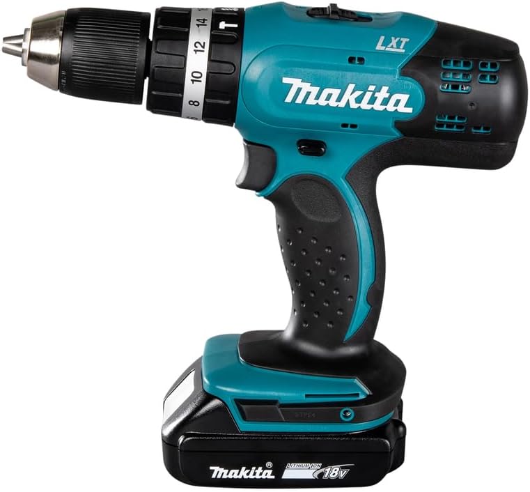 Makita DHP453RFE Akku-Schlagbohrschrauber 18V / 3,0 Ah, 2 Akkus + Ladegerät im Transportkoffer, Schw