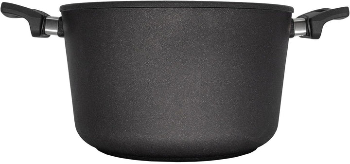 Eurolux Universal-Topfset Induktion Aluguss beschichtet 6-teilig - schwarze Koch-Töpfe Set & Deckel