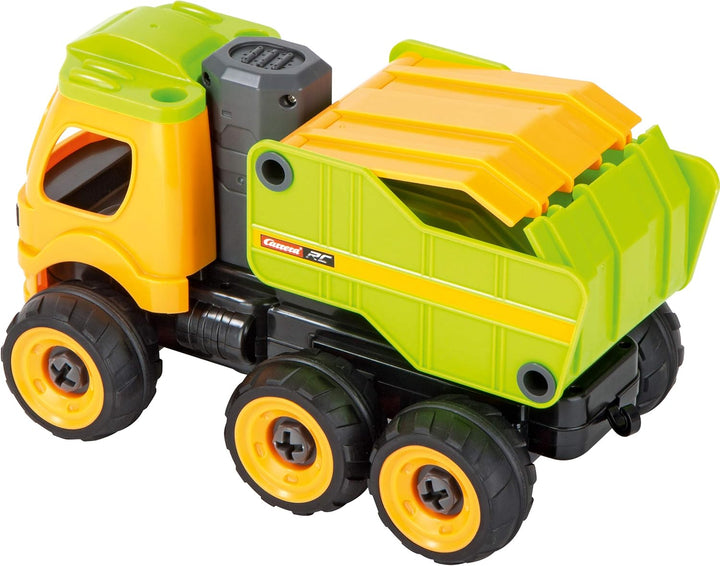 Carrera RC First Truck – Baustellenfahrzeug /Dump Truck mit Controller I Ferngesteuertes Auto ab 3 J