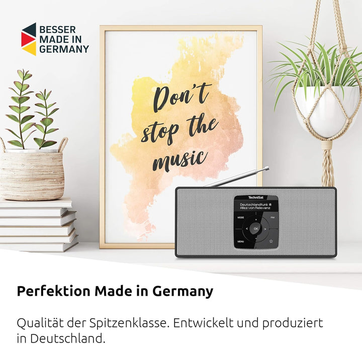 TechniSat DIGITRADIO 2 S - Tragbares DAB Stereo-Radio mit Akku (DAB+, UKW, Bluetooth Audiostreaming,