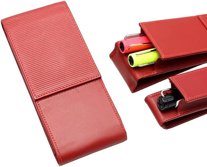 Lamy A316 Lederwaren Hochwertiges Nappaleder-Etui 859 in der Farbe Rot Für 3 Schreibgeräte A316- Für