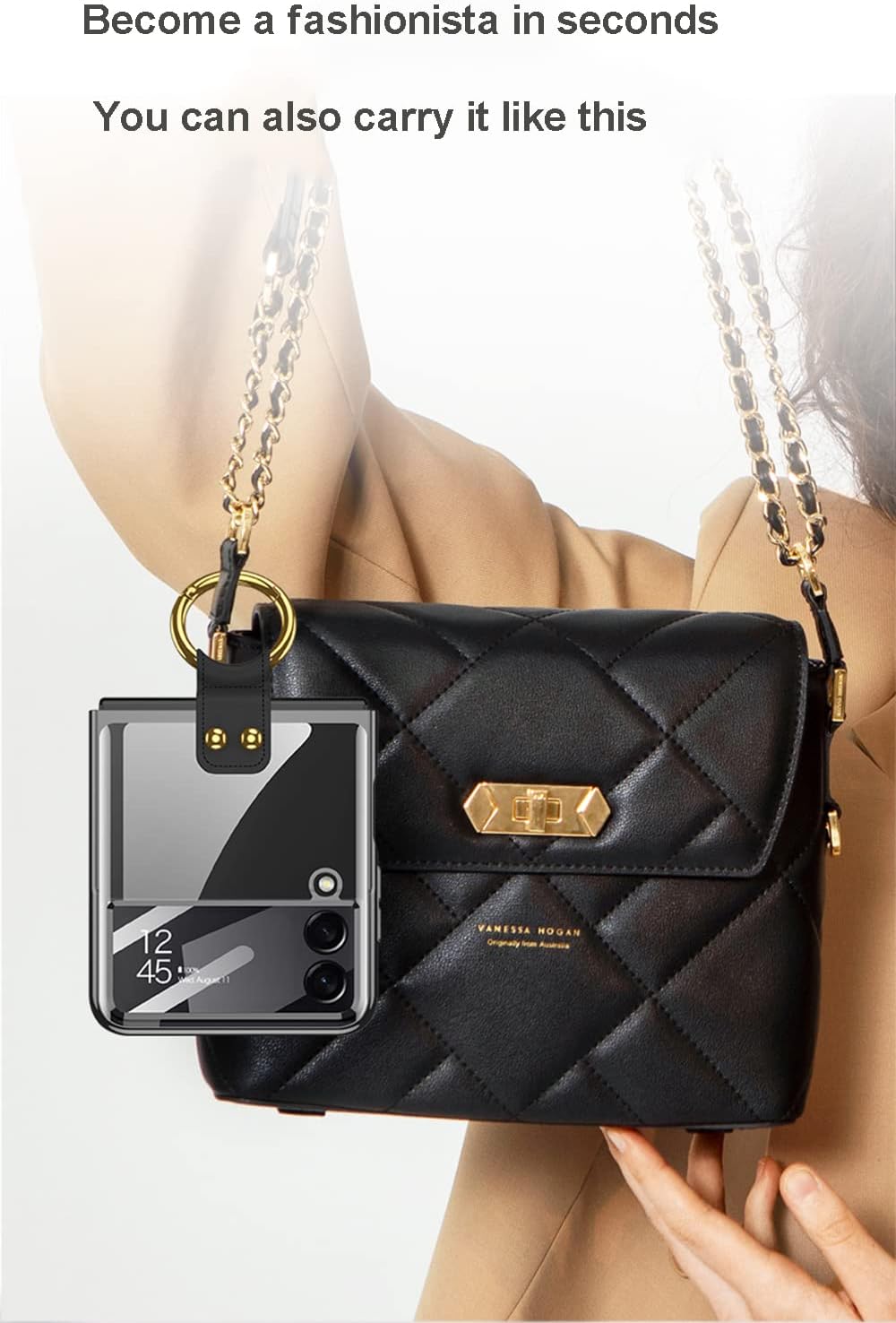 CeeEee Hülle für Samsung Z Flip 4 Transparent Handyhülle Kleine Bildschirmschutz Stossfest Dünn Klap