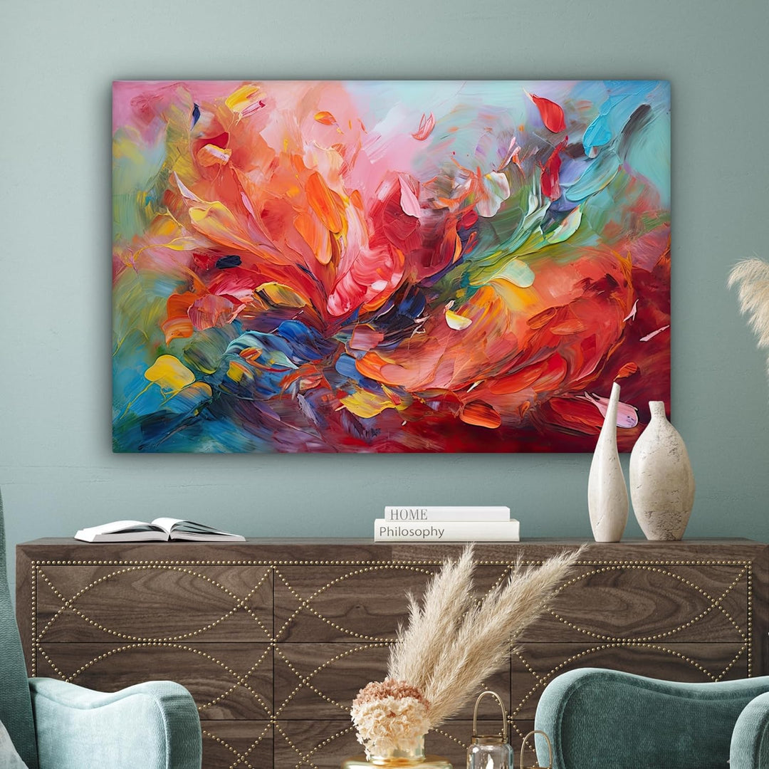 MuchoWow© Wandbilder Gross 120x80 cm XXL Schlafzimmer Home Deko Wohnung Bild Wohnzimmer Fotoleinwand