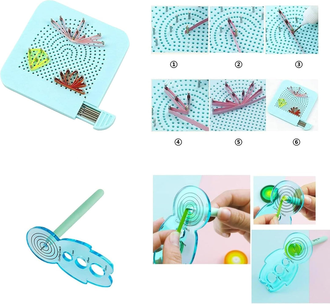 YURROAD Quilling Set, Quilling Papier Werkzeug Set mit 36 Farben 900 Quilling Papierstreifen 3mm, Qu