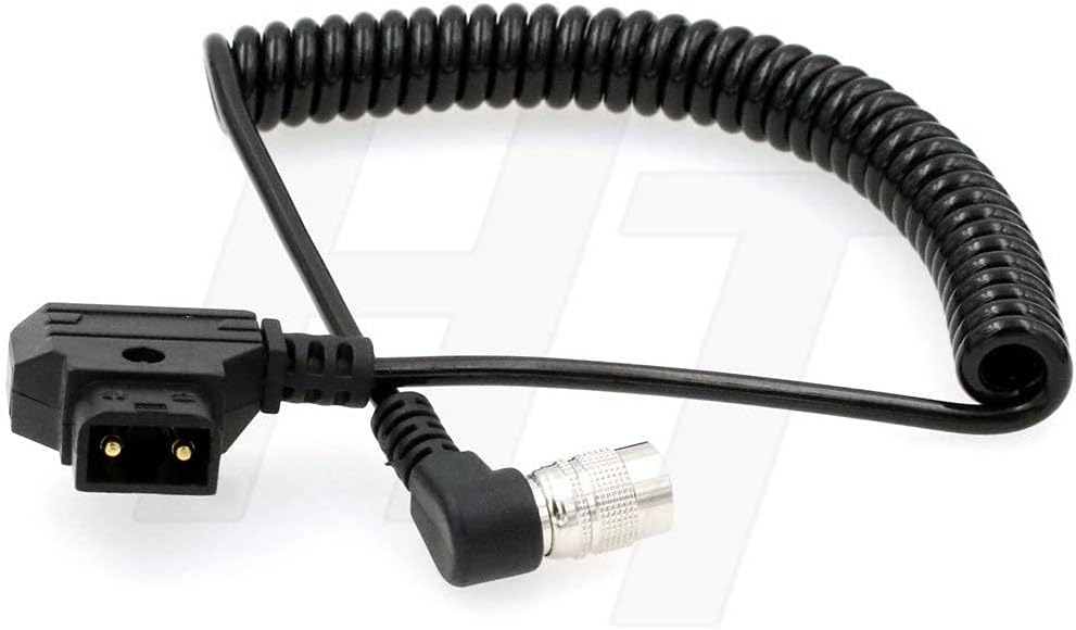 HangTon Spiralkabel für Sound Devices 633 688 788T Recorder Mixer 10-18V D-Tap auf Hirose 4 Pin Male