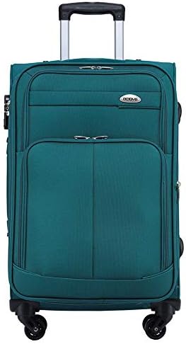 BEIBYE Kofferset Trolley Gepäckset Stoff Dehnungsfuge Koffer Reisekoffer (Türkis)