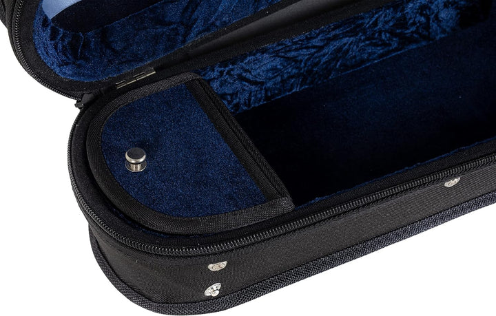GEWA Violaformetui Liuteria Concerto, Thermokern, wasserabweisend, schwarz, innen Velour blau, Gröss