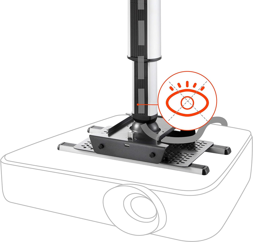 celexon Beamer-Deckenhalterung MulitCel4070 Expert - 40-70cm Deckenabstand - 360º - bis 25 kg - neig