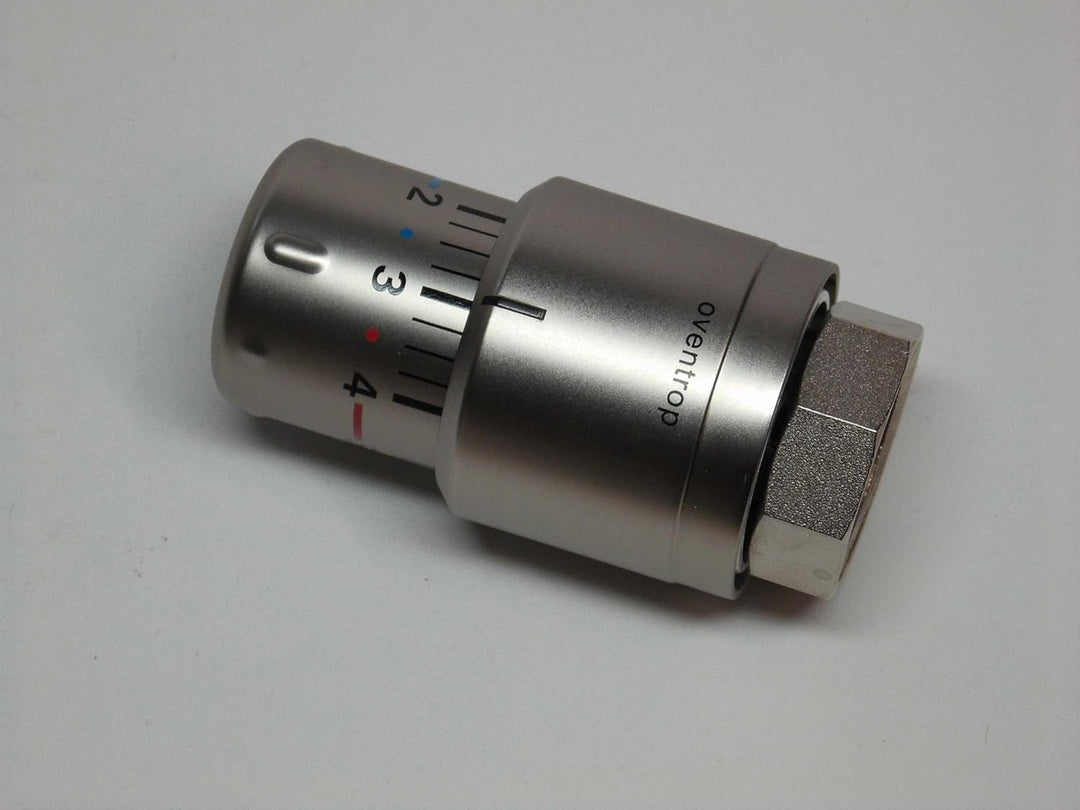 OventropSH Oventrop Thermostat Uni SH mit Nullstellung und Flüssig-Fühler 1012085, Edelstahl-Optik,