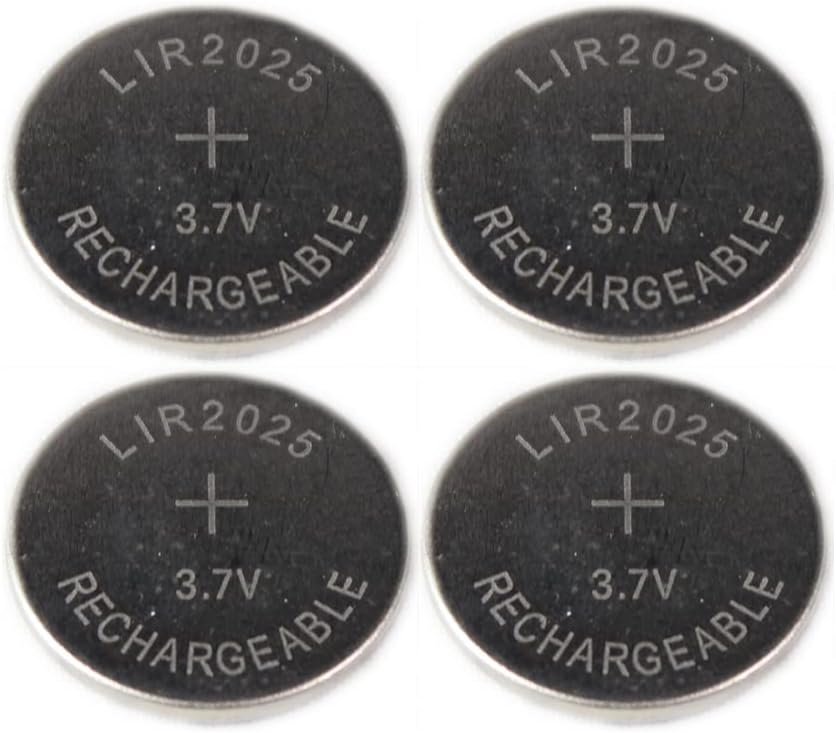 Girafus Knopfzellen Ladegerät für LIR-2032/2016 / 2025 Akkus USB Batterieladegerät Inklusive 4X LiR2