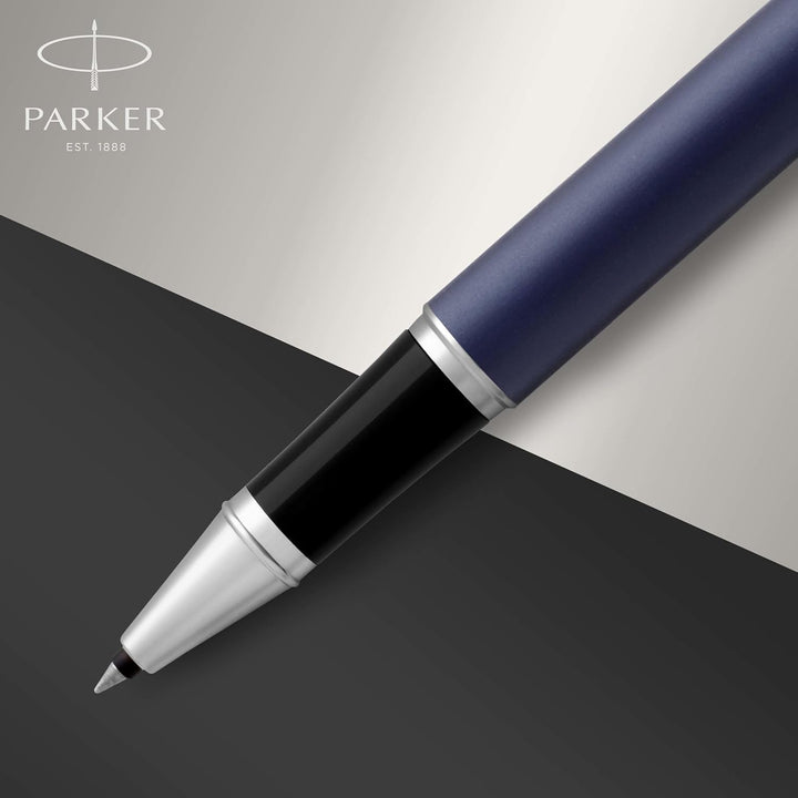 Parker IM Tintenroller | Matte Blue | feine Spitze | Schwarz | Geschenkbox Tintenroller Matte blue C