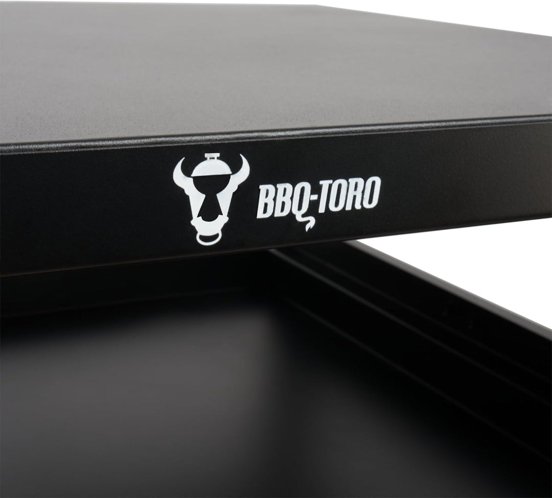 BBQ-Toro Grillwagen 80 x 65,5 x 86,5 cm | Schwarz | Grilltisch mit grosser Arbeitsfläche | Grill Bei