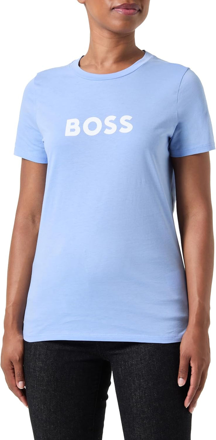 BOSS Damen T-Shirt S Bright Blue436, S Bright Blue436