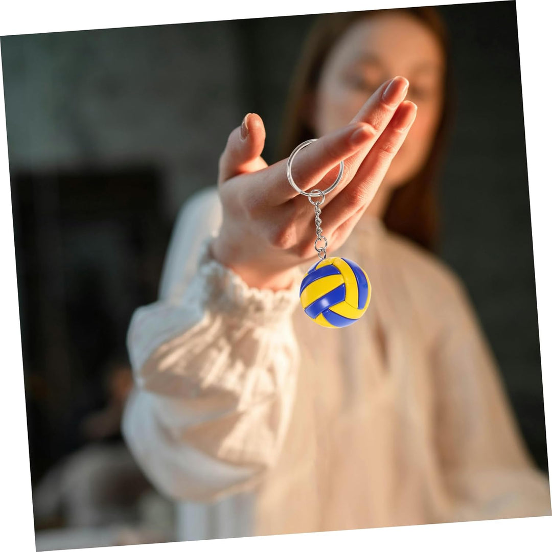 CLISPEED 15 Pcs Volleyball Schlüsselanhänger Übung Zubehör Rucksack Zubehör Volleyball Schlüsselanhä