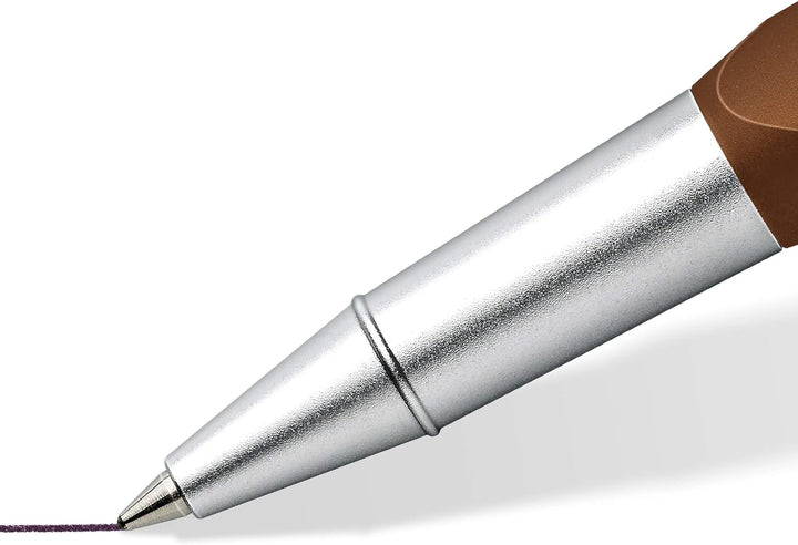 STAEDTLER TRX 412TRX7M-9ST Tintenroller (ergonomische Dreikantform, samtweiche Aluminium-Oberfläche,