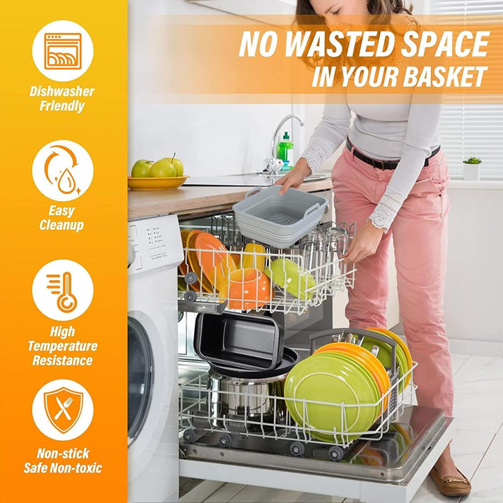 Airfryer Zubehör, Heissluftfritteusen Zubehör für Ninja AF400EU AF300EU Emerio Princess Innsky COSOR