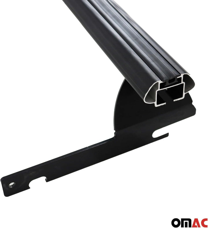 Dachträger Gepäckträger Relingträger kompatibel mit Ford Ecosport 2015-2023 Schwarz Alu 2X