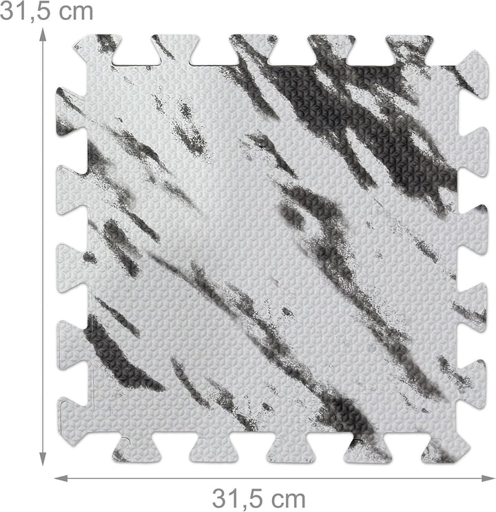36 x Bodenschutzmatte, Puzzlematten Set, Sport & Fitnessgeräte, 3,4 m², EVA Schaumstoff, BPA-frei, M