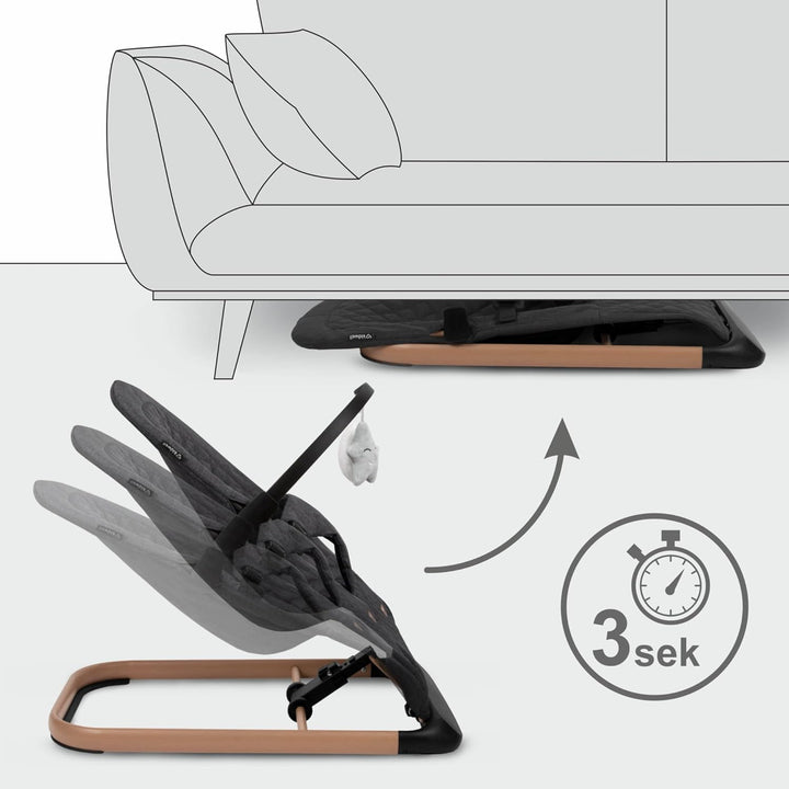 COIL Babywippe – Verstellbare, Ergonomische Baby Wippe ab Geburt bis 9 kg – Tragbare, Schaukelstuhl