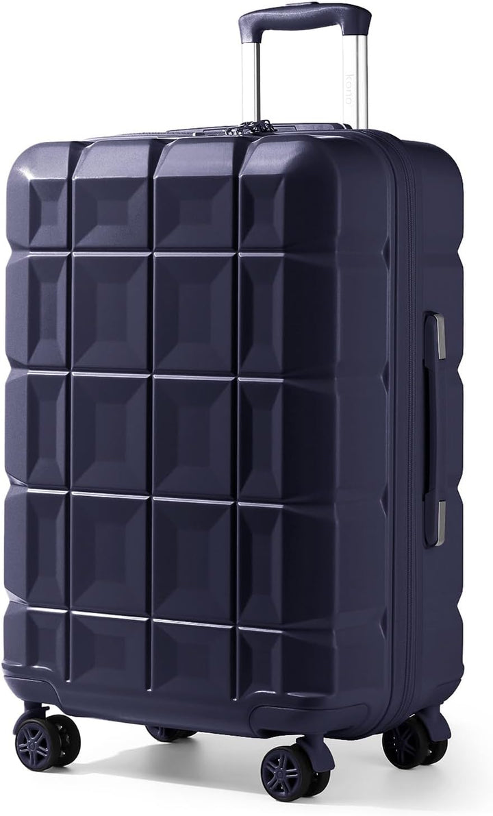 KONO Koffer Gross XL Hartschalenkoffer Gross 72cm Zwillingsrollen ABS Koffer Trolleys Reisekoffer mi