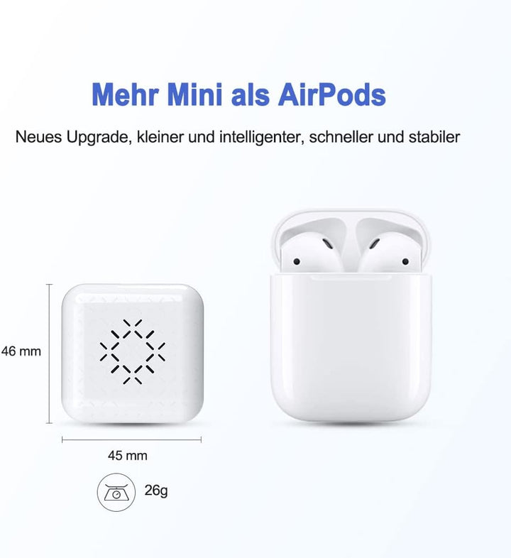 CarlinKit 3.0 Mini Wireless CarPlay Adapter für werkseitig verkabelte CarPlay Autos, kompatibel mit