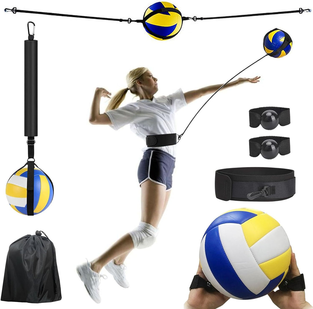 Aisny Volleyball Trainingsgeräte Set, Volleyball Zubehör Resistance Band Widerstandsgürtel Verstellb