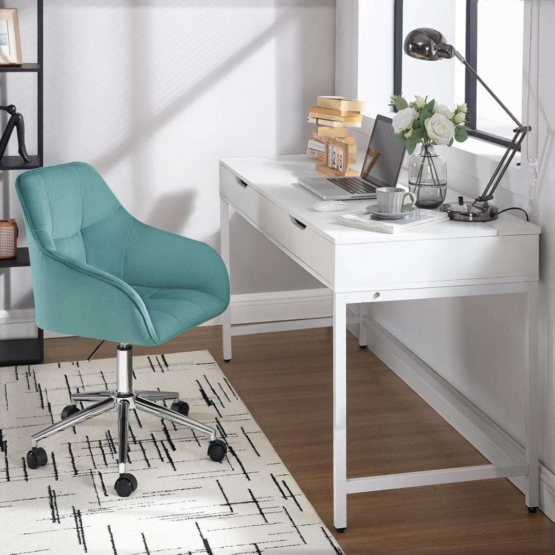 WOLTU Homeoffice Stuhl, Schreibtischstuhl, Drehstuhl, Schminkstuhl, höhenverstellbar, bis 150 kg bel