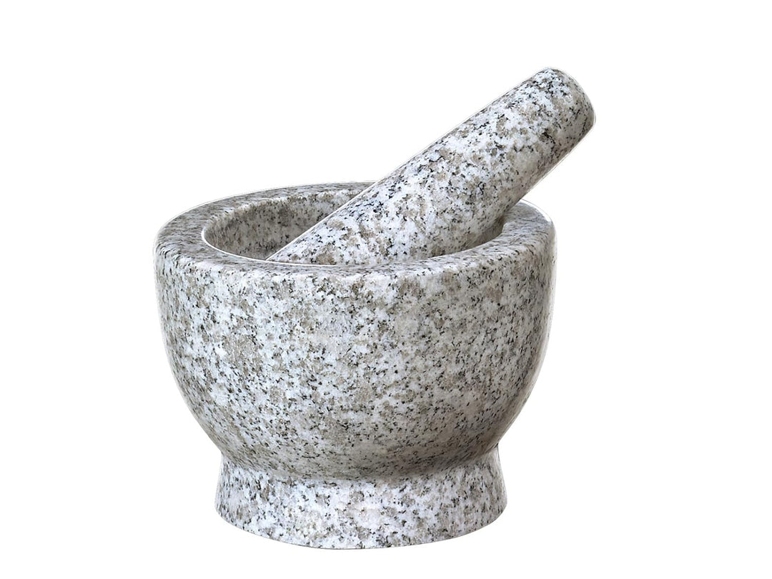 Cilio 0000420197 Granitmörser Salomon, Edelstahl, silber, 9,5 x 9,5 x 4,4 cm