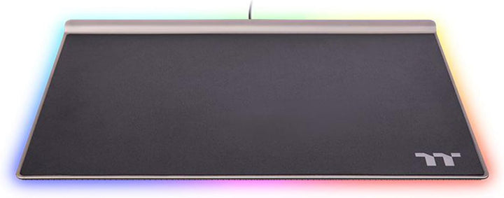 Thermaltake Argent MP1 RGB Gaming Mousepad 359 mm x 254 mm Aluminium-Grundplatte rutschfeste Gummiun