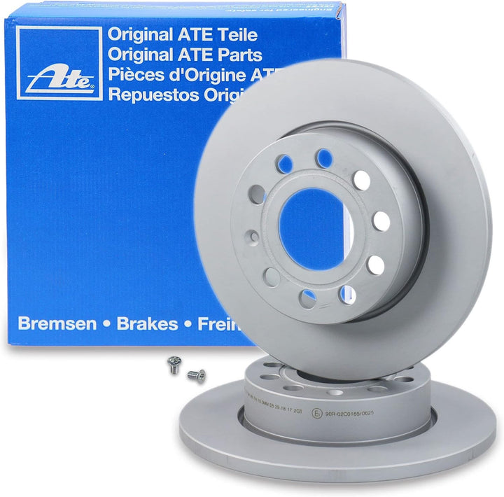 ATE Bremsenset Hinterachse inkl. Bremsscheiben Hinten Ø 256 mm Voll und Bremsbeläge Hinten