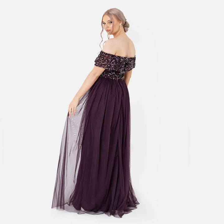 Maya Deluxe Damen Bridesmaid Dress Berry 26, Berry 26