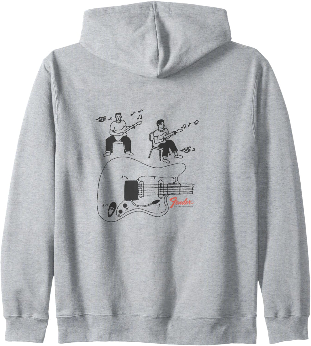 Fender Fine Electric Instruments Pocket Size Classic Logo Kapuzenjacke