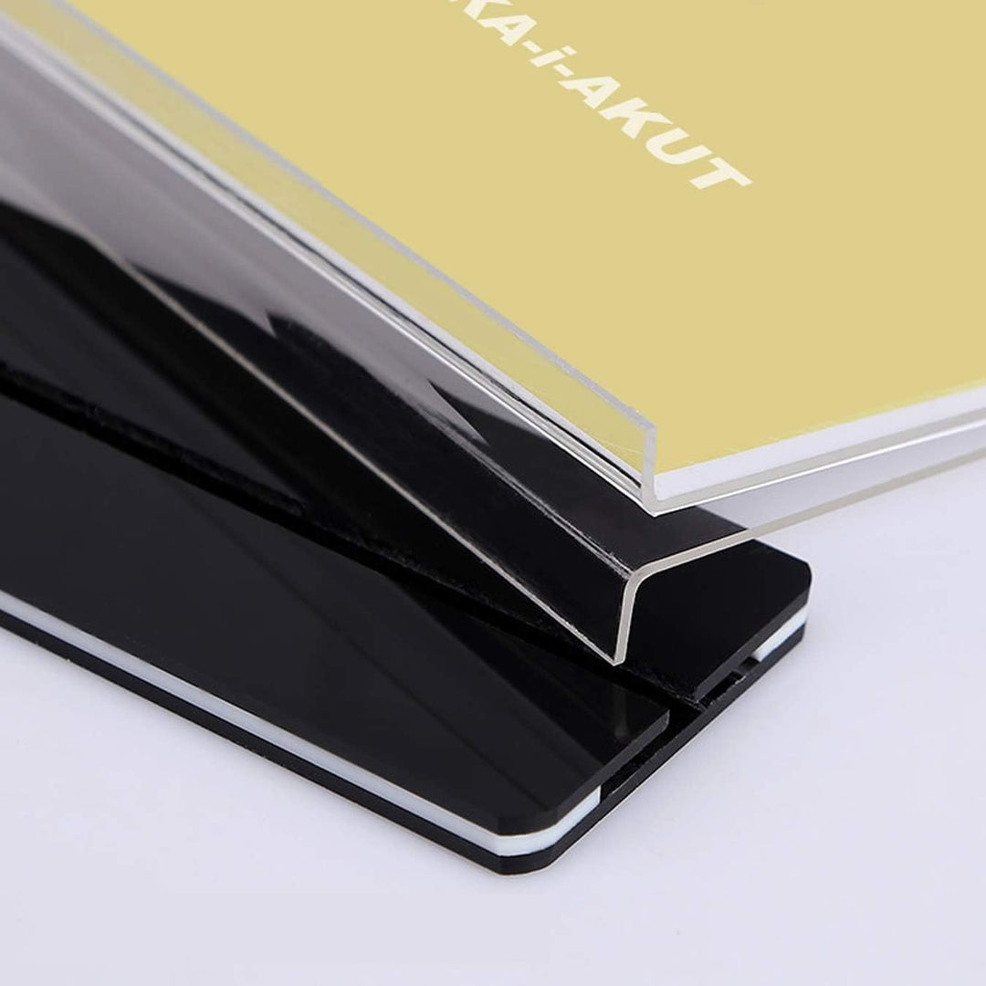 TUKA 20er Tischaufsteller A3 Hochformat mit Sockelboden, Acryl Werbeaufsteller Tischständer Doppelse