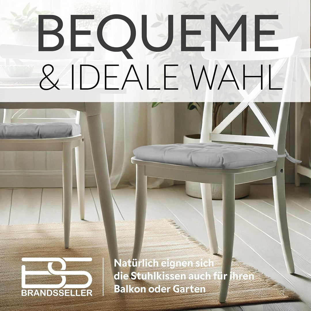 Brandsseller Sitzkissen Dekokissen Stuhlkissen Zierkissen Gartenkissen - 9er Steppung- in Verschiede
