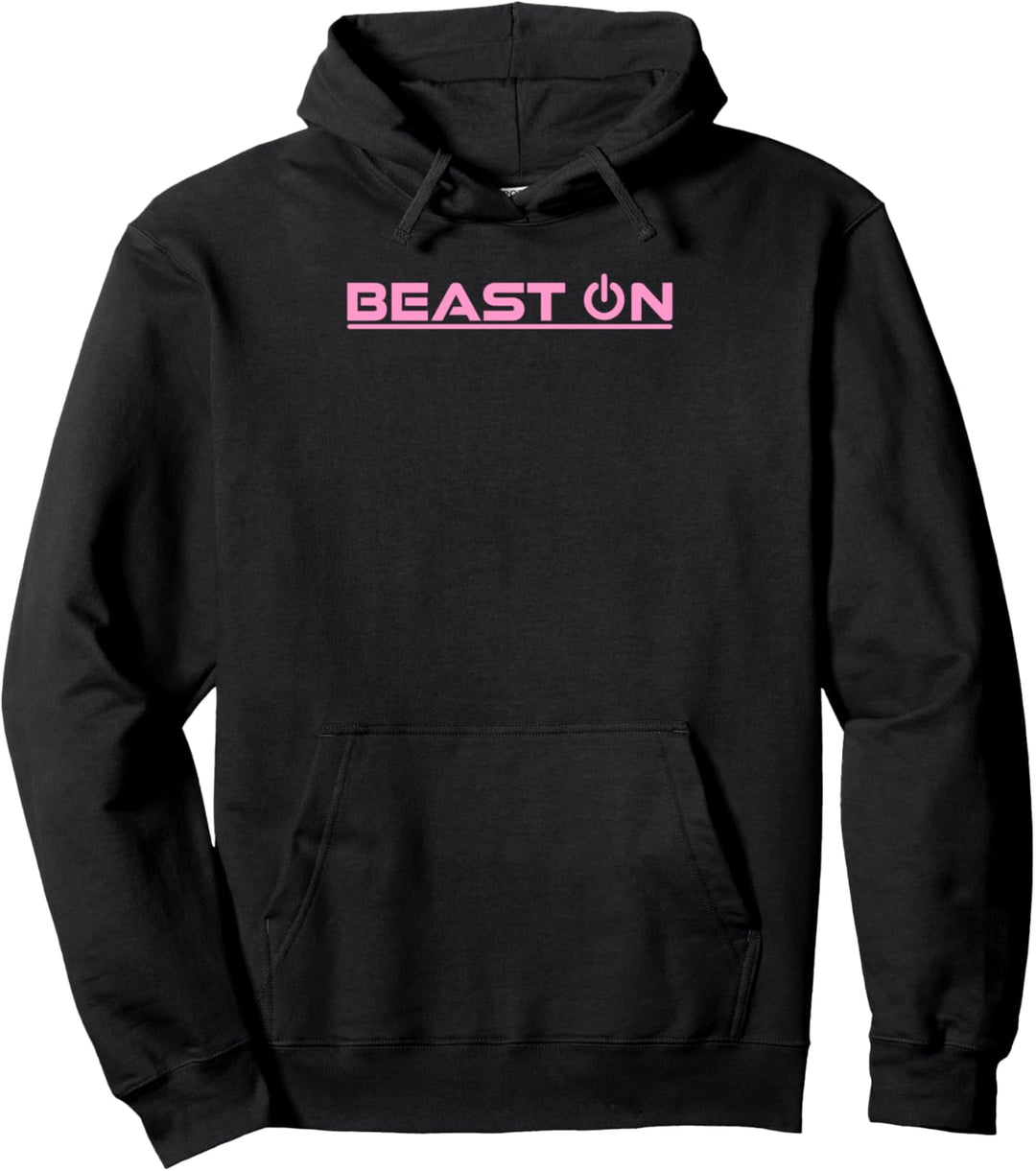 Beast ON rosa Gym Bodybuilding Training modernes Fitness Pullover Hoodie