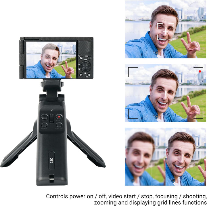 JJC 2 in 1 Schiessgriff Remplacer pour Sony GP-VPT1, Remplacer pour Sony GP-VPT1