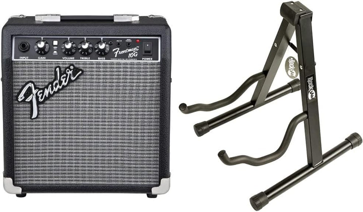 Fender Frontman 10G Verstärker für Gitarre, 230 V EUR & Rockjam Universal Tragbarer A-Frame-Gitarren