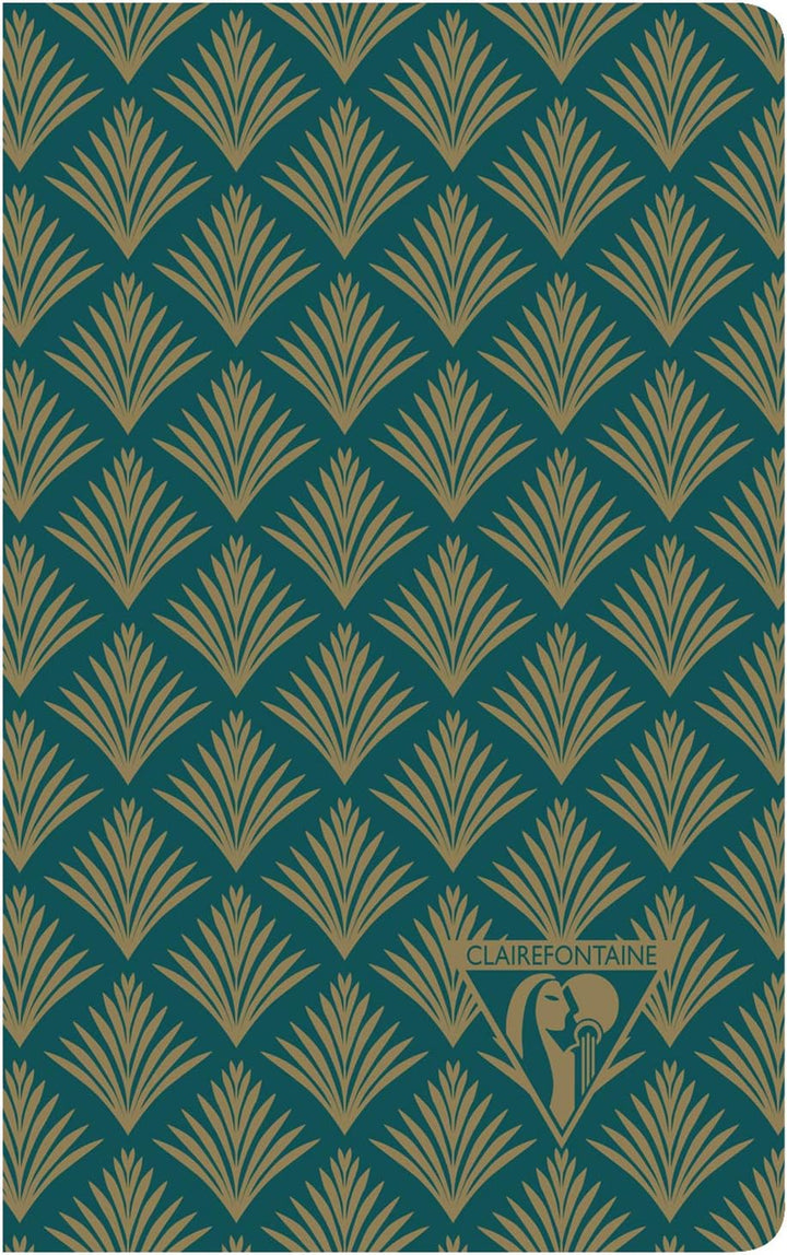 Clairefontaine 192086C - Packung mit 12 Notizbücher Neo Deco Kollektion Winter, 7,5x12 24 Blatt lini