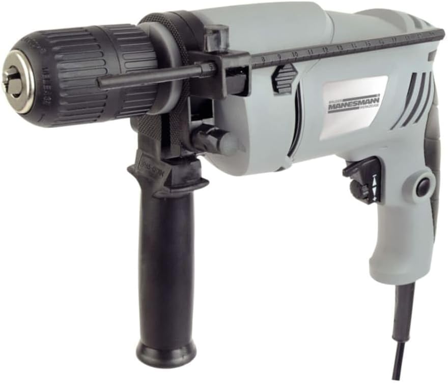 Brüder Mannesmann Schlagbohrmaschine, 650 Watt, mit 13 mm Schnellspannbohrfutter, Rechts-/Links-Lauf