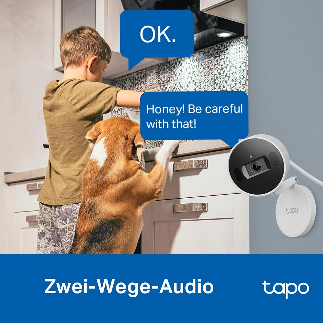 Tapo C125 überwachungskamera innen mit Magnetische Basis | 2K QHD, Physikalischer Privatsphärenmodus