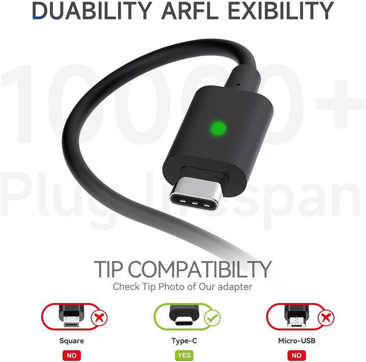 Ladekabel Laptop 65W USB C Netzteil für Dell Latitude 5490 5410 5420 5520 5285 3520 5290 5179 7490 7