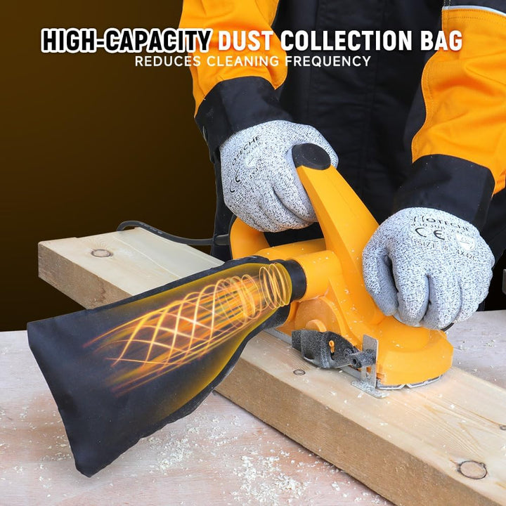 Hoteche 900W Elektrohobel 82 * 3mm - 16000rpm, 65mn Klingen, VDE Stecker, Aluminiumplatte, inklusive