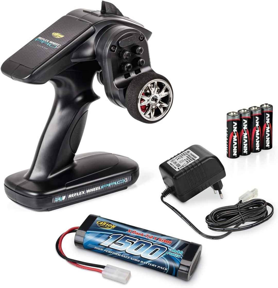 Carson 500404214 1:10 X-Crawlee Pro 2.0 100% RTR, Ferngesteuerter Crawler, RC Auto, inkl. Batterien