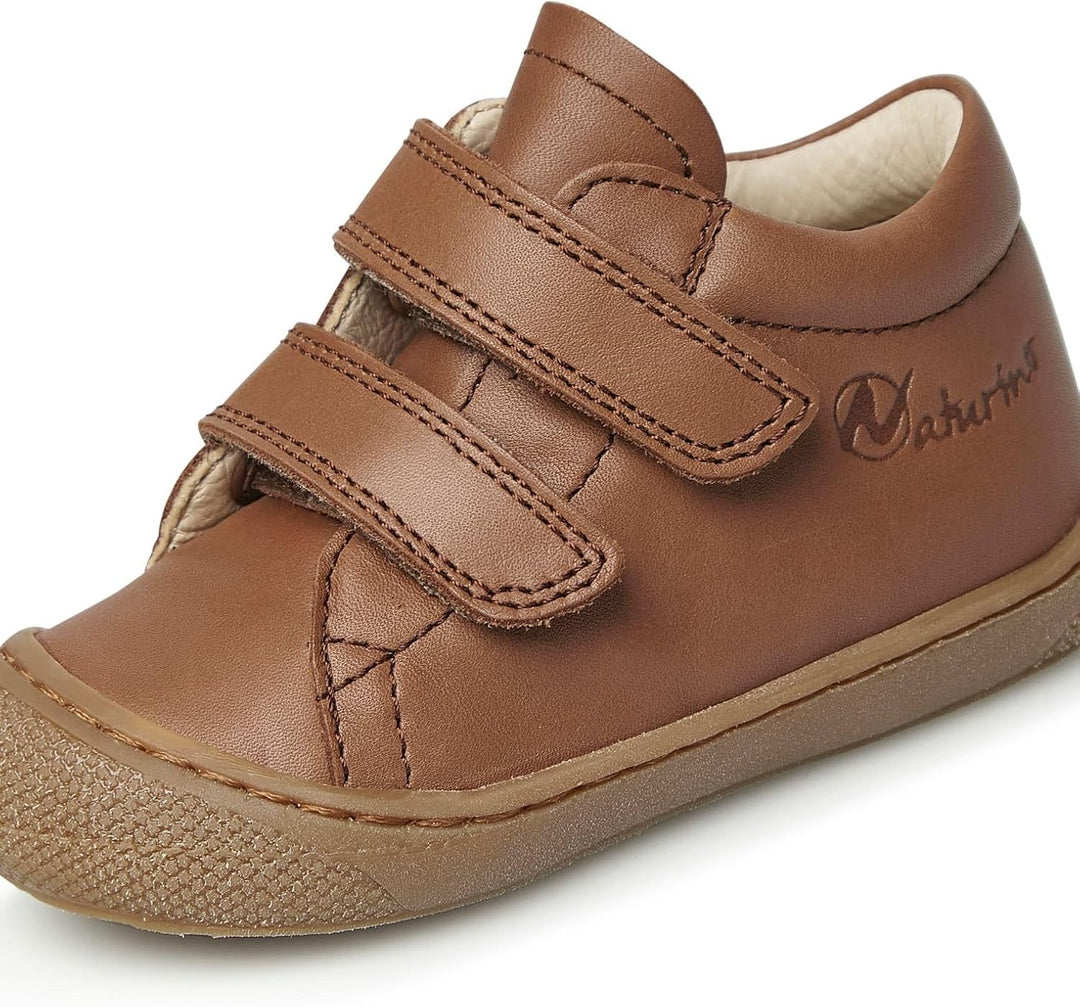 Naturino Cocoon VL-Lauflernschuhe aus Leder 17 EU Braun, 17 EU Braun