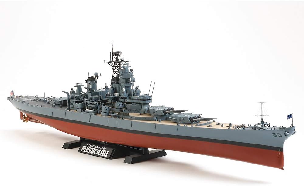 Tamiya 300078029-1:350 US Schlachtschiffs BB-63 Missouri ('91)
