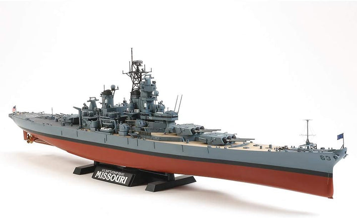 Tamiya 300078029-1:350 US Schlachtschiffs BB-63 Missouri ('91)
